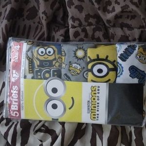 MINIONS BRIEFS BOYS SIZE 4 100% COTTON